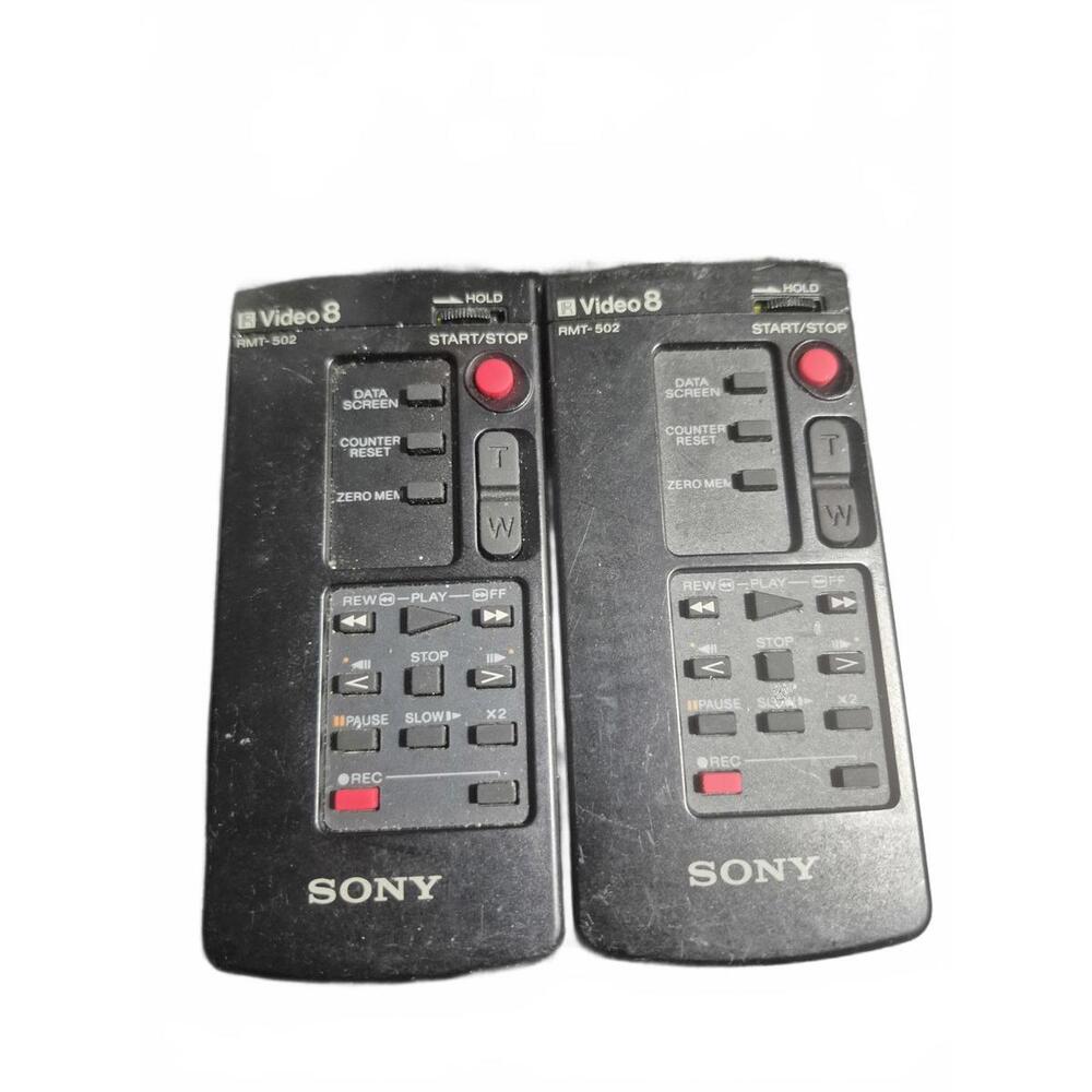 Sony Video8 Remote Controls RMT-502 Pair Genuine Tested